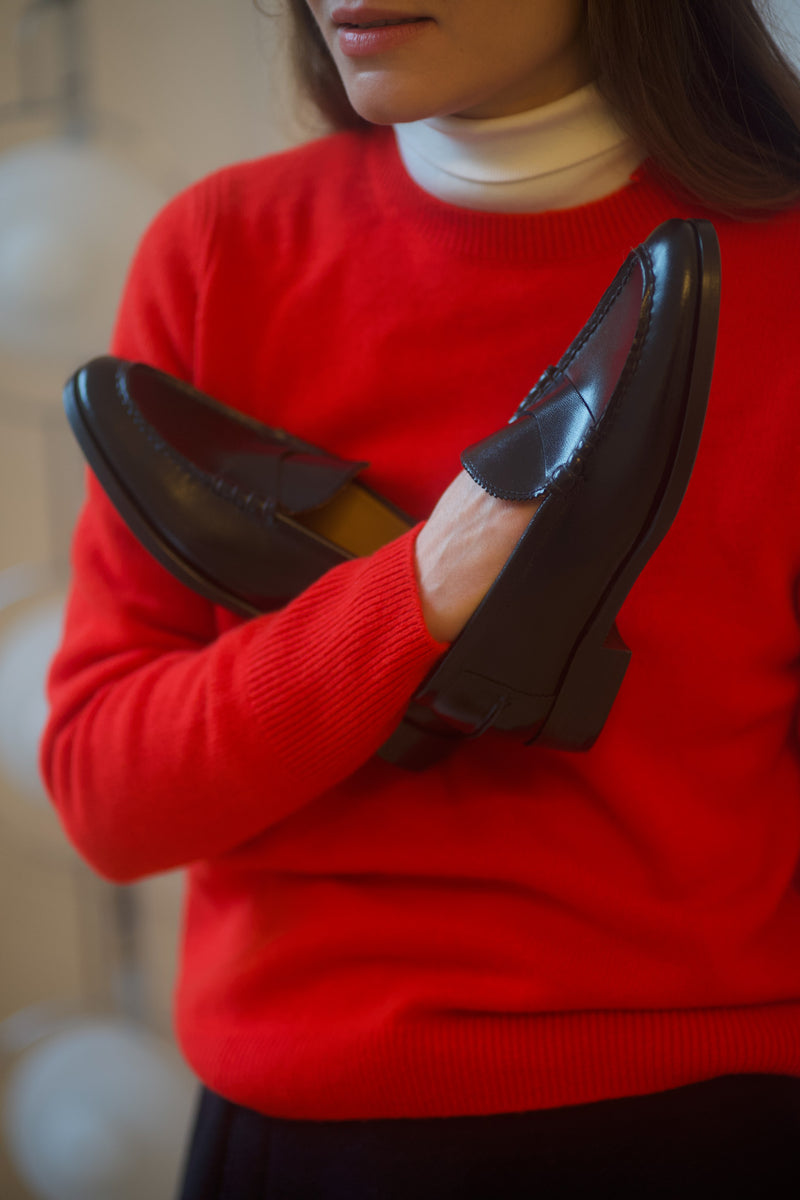 Marie Cécile Loafers Shinny Calf Black