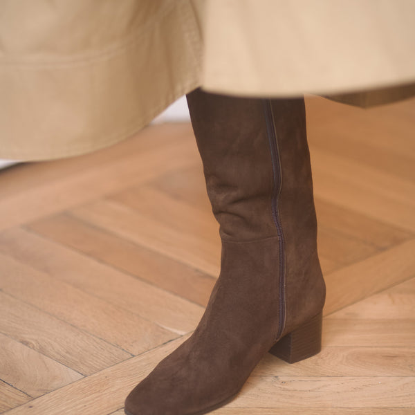 Escarpins Plats Via Spiga Bronze Foncé - Taille 6.5 US, Cuir, Talons Bas, Neuve En Boîte