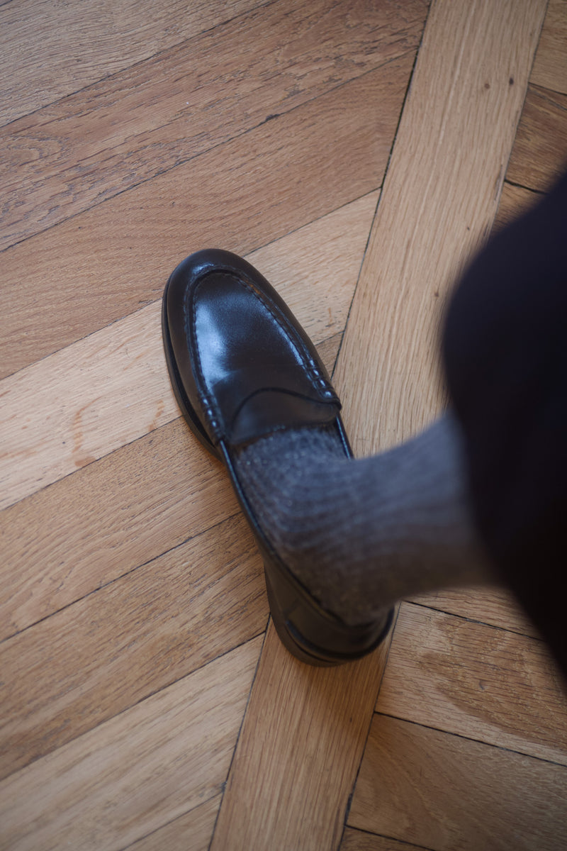 Marie Cécile Loafers Shinny Calf Black