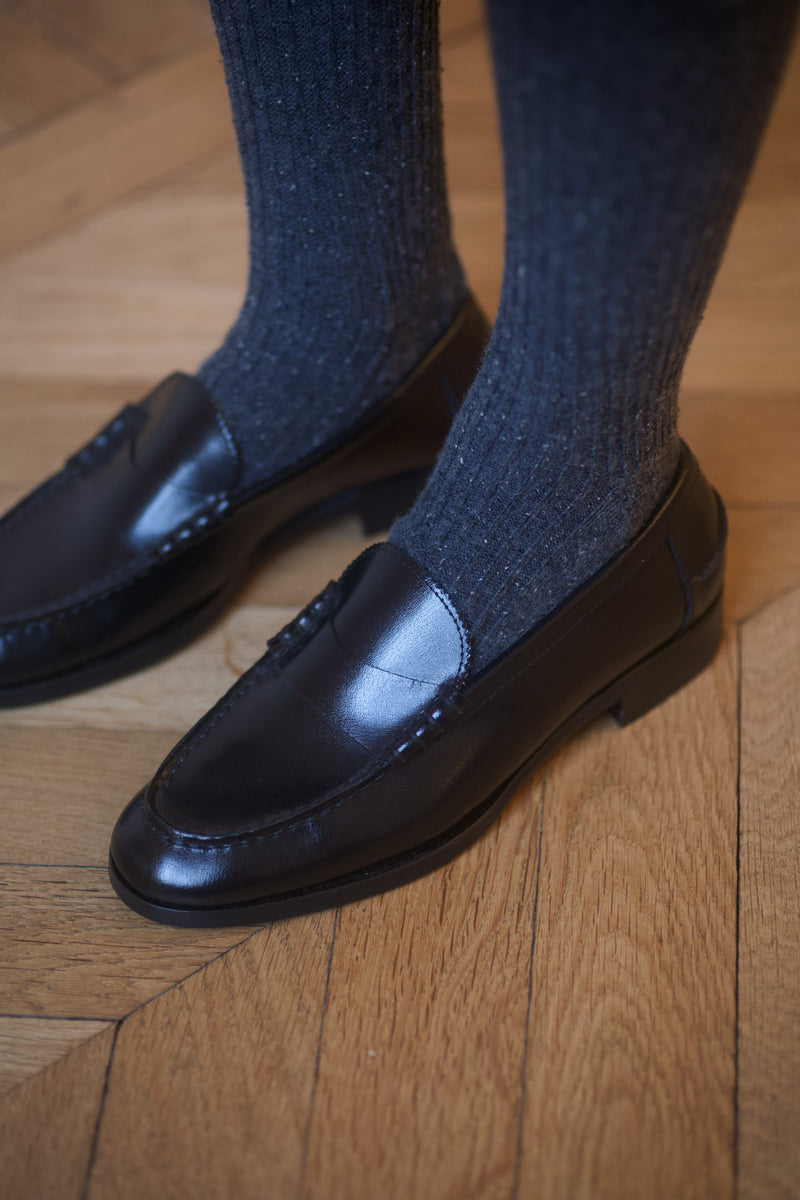 Marie Cécile Loafers Shinny Calf Black