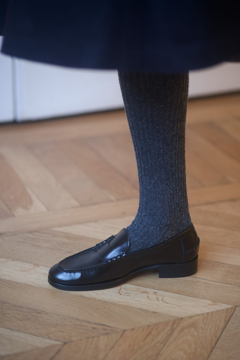 Marie Cécile Loafers Shinny Calf Black