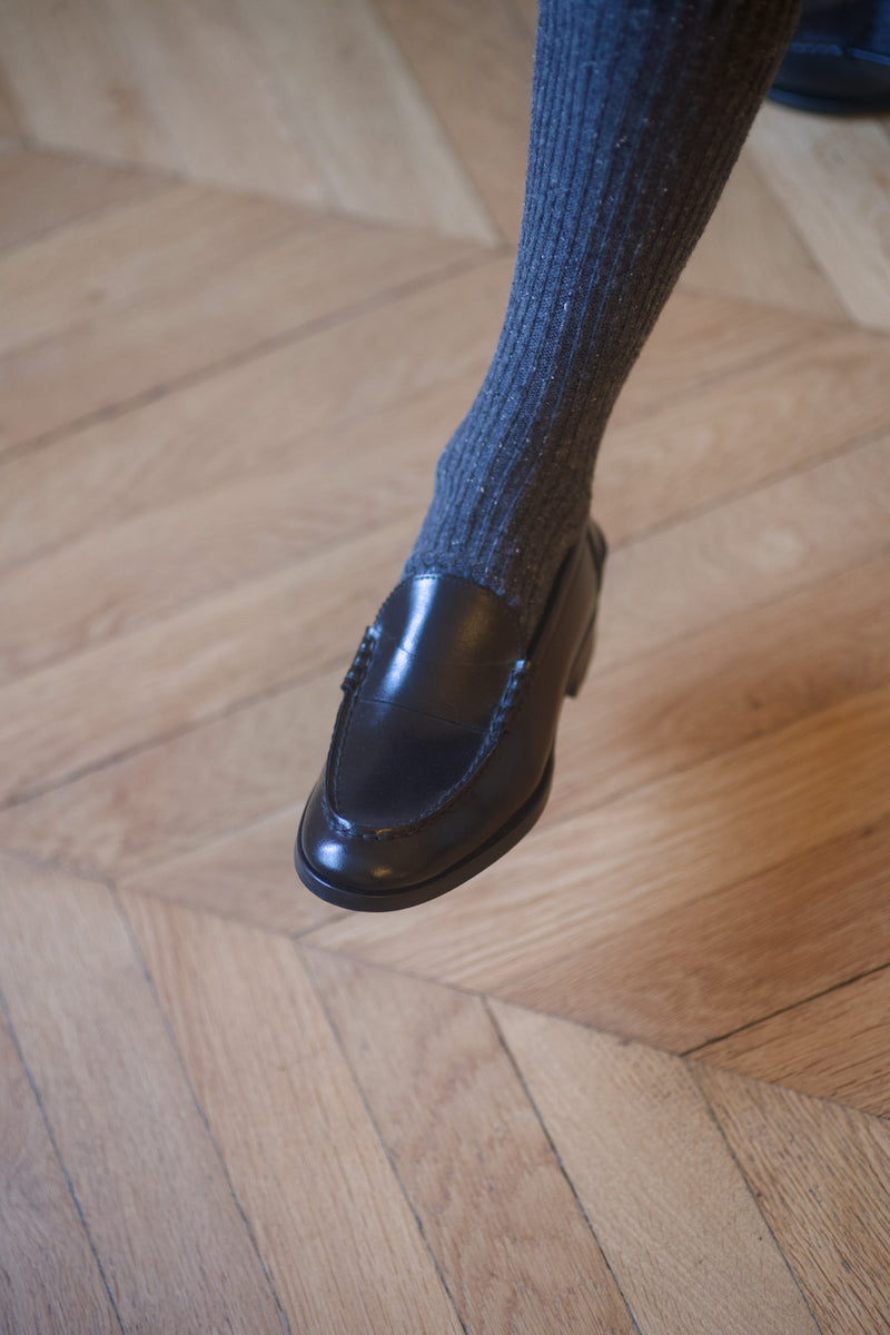 Marie Cécile Loafers Shinny Calf Black