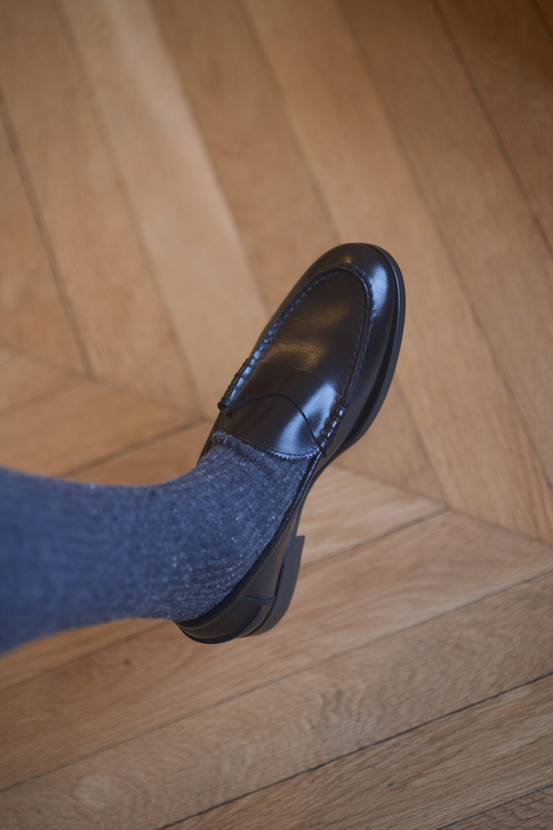 Marie Cécile Loafers Shinny Calf Black