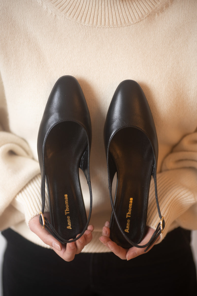 Anita Slingback Nappa Black