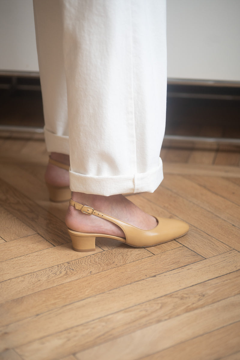 Anita Slingback Nappa Naturale