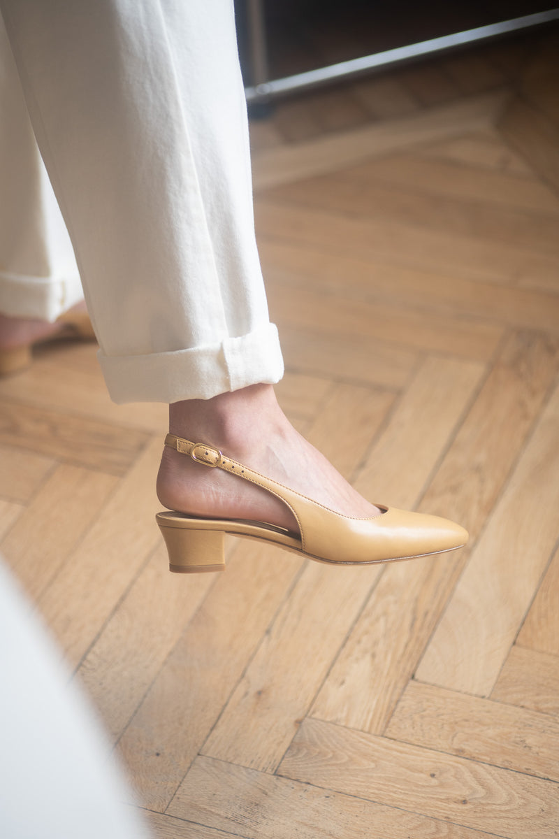 Anita Slingback Nappa Naturale