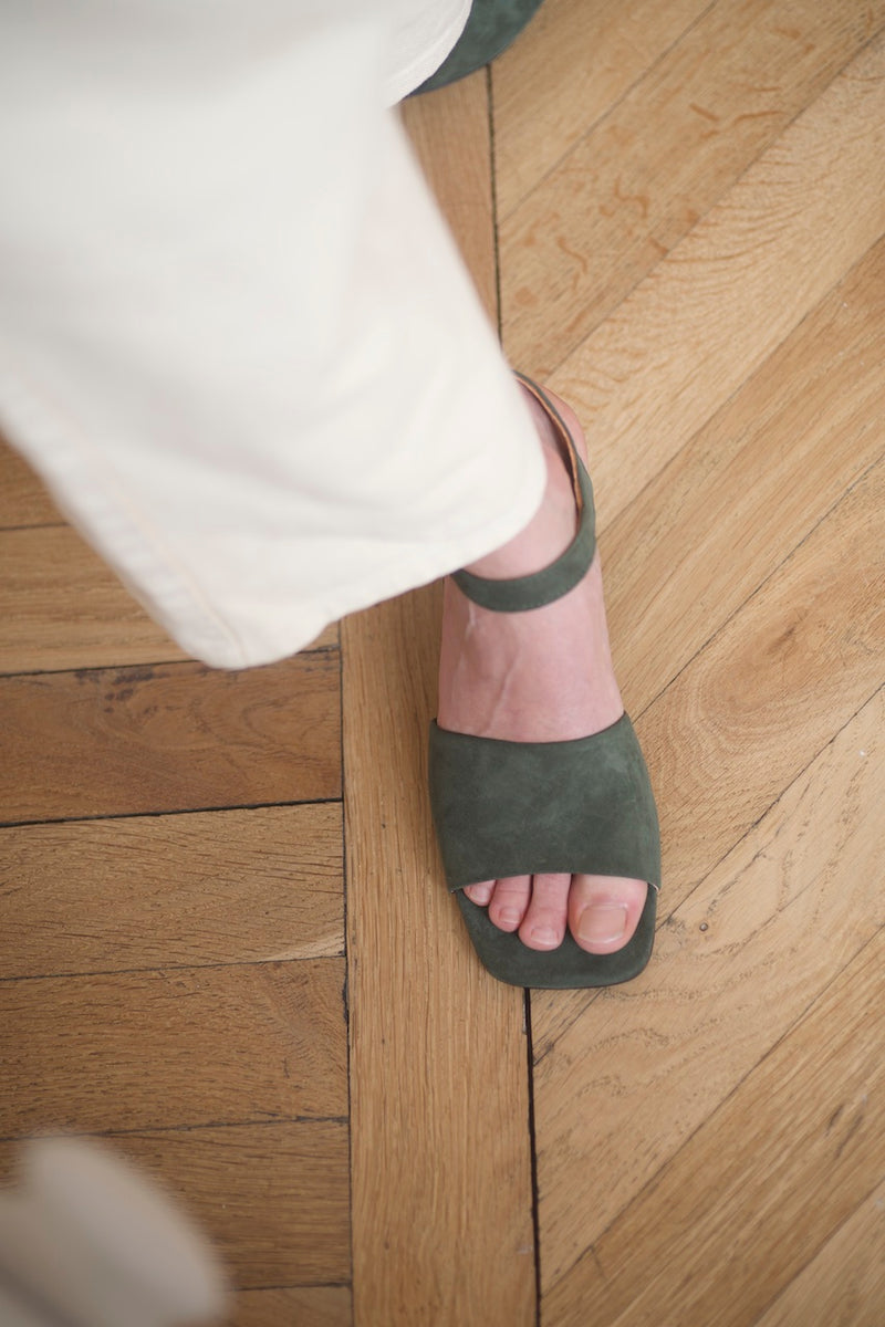 Charlotte Sandals Velours Edera