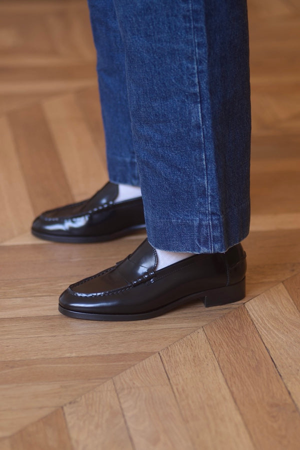 Marie Cécile Loafers Polido Black