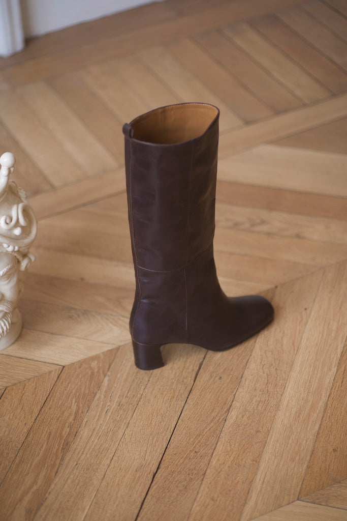 Soon Pré Vente - Vénezia Long Boots Calf Testa Di Moro