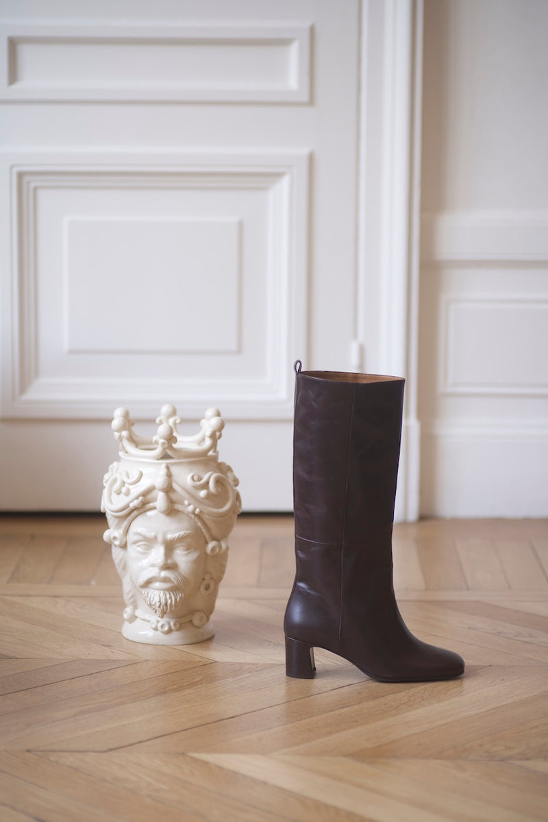 Soon Pré Vente - Vénezia Long Boots Calf Testa Di Moro