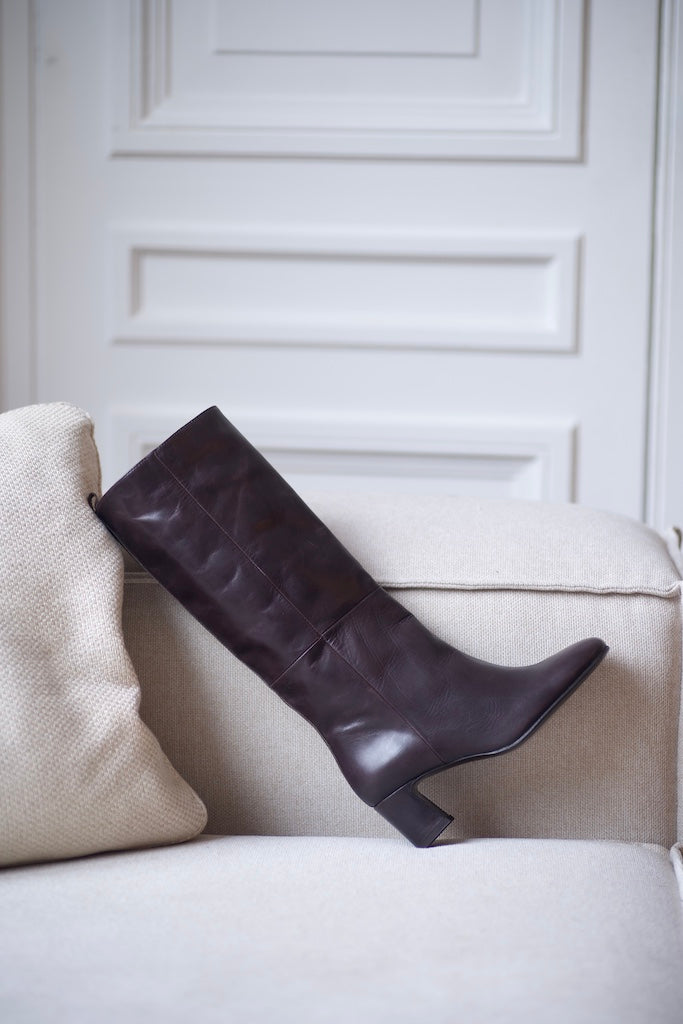 Soon Pré Vente - Vénezia Long Boots Calf Testa Di Moro