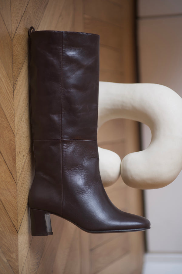 Soon Pré Vente - Vénezia Long Boots Calf Testa Di Moro