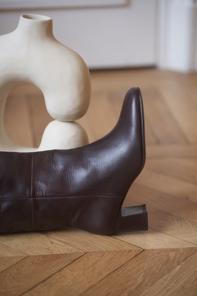 Soon Pré Vente - Vénezia Long Boots Calf Testa Di Moro