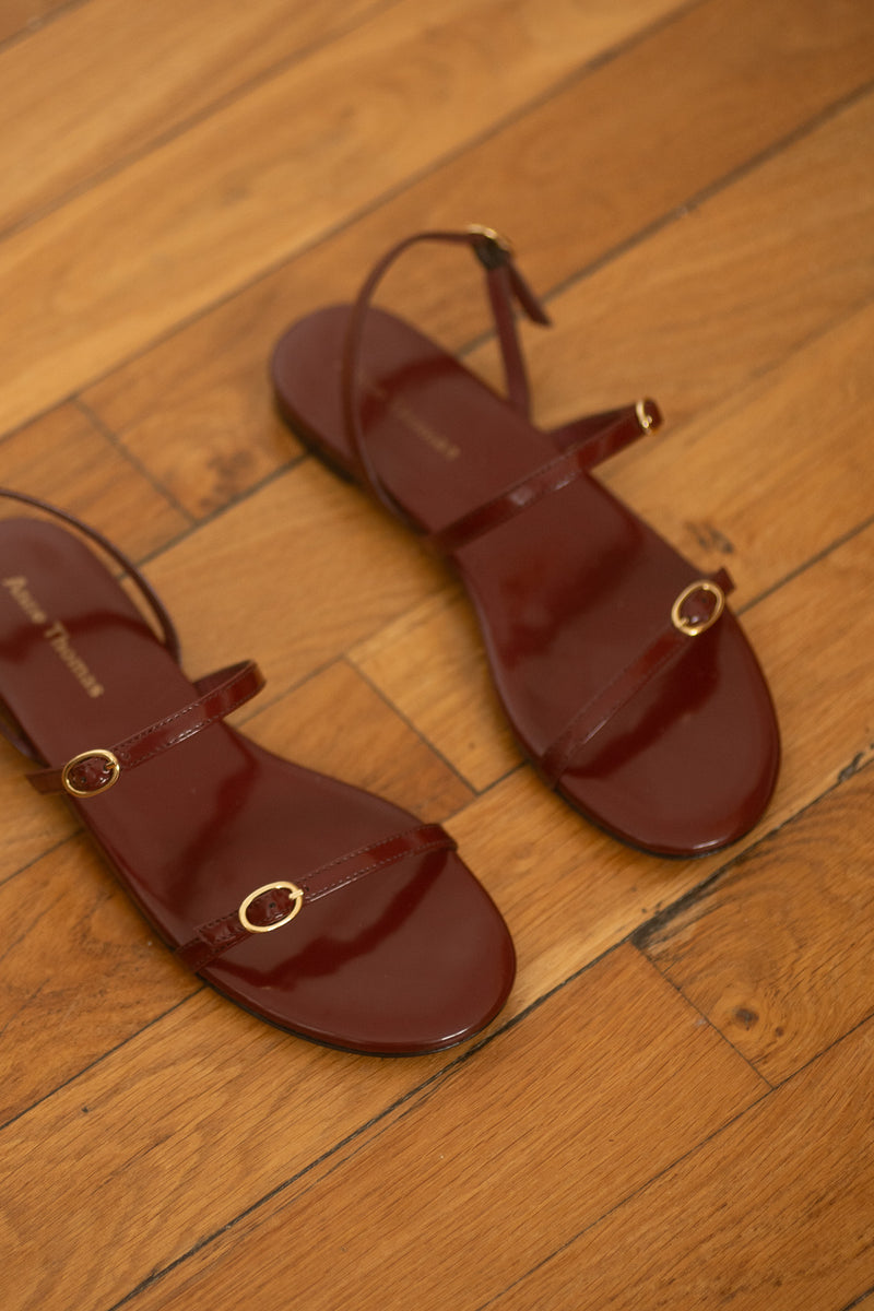 Daphné Sandals Polido Bordeaux