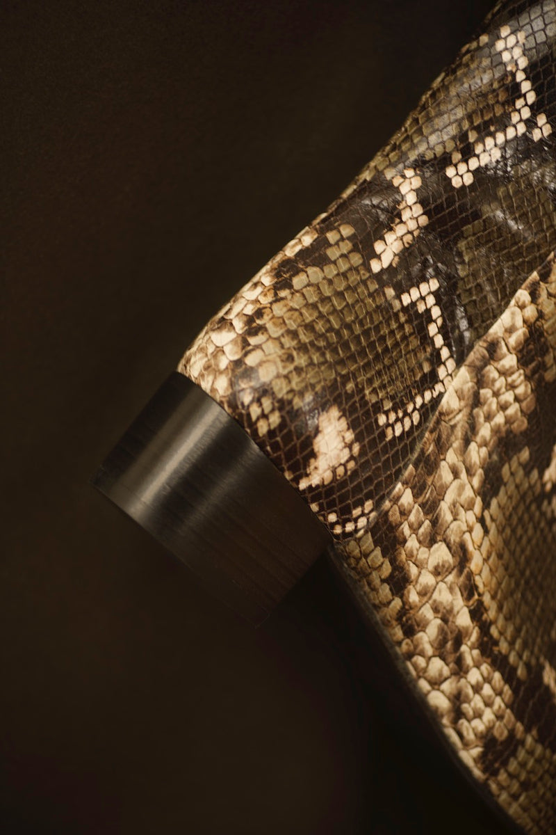 Michèle Boots Snake Kaki