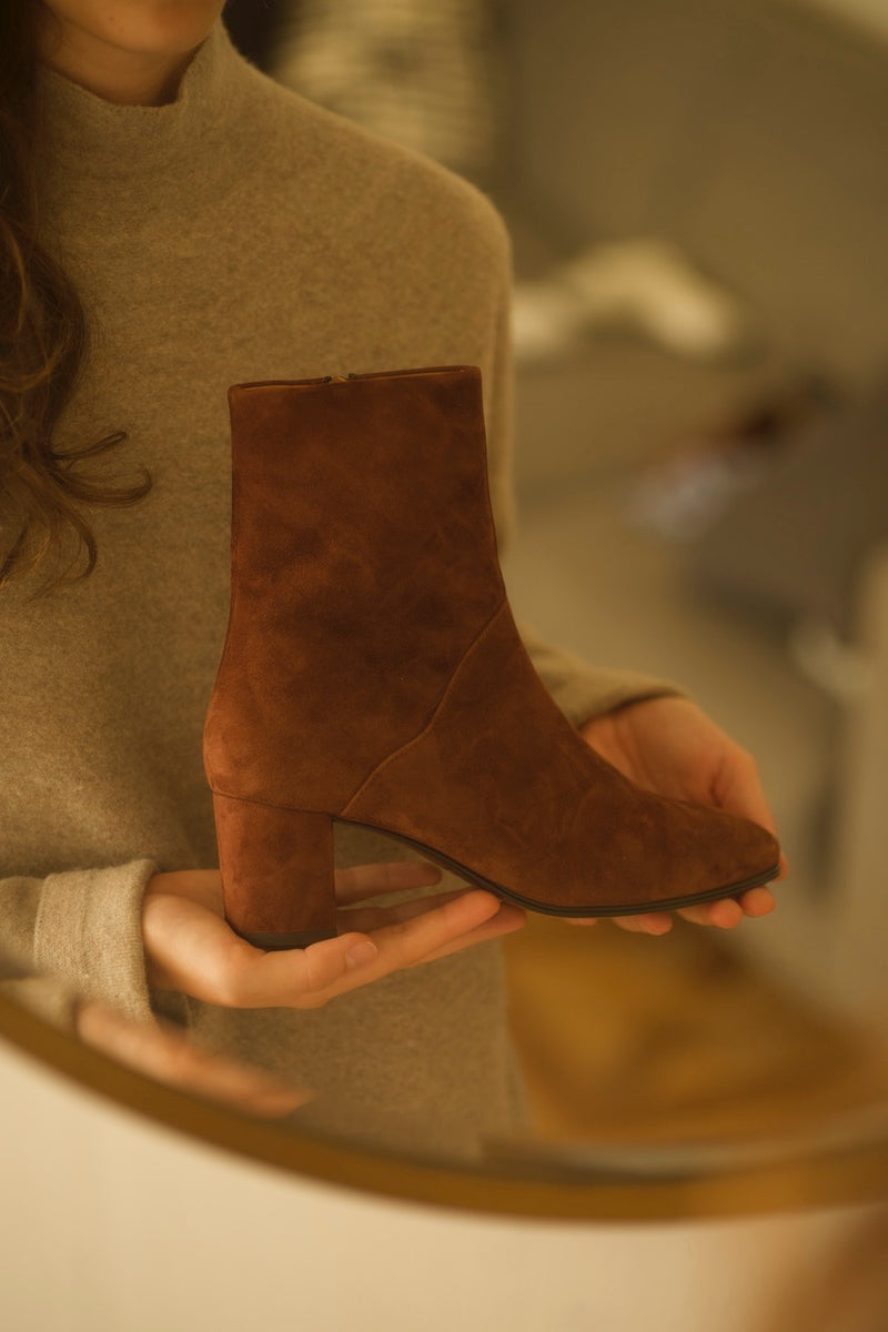 Mimo Boots Velours Henna