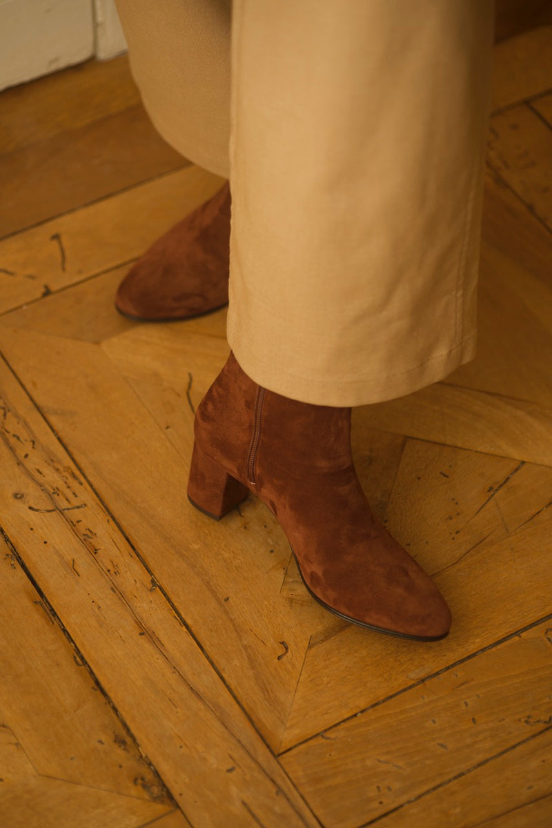 Mimo Boots Velours Henna