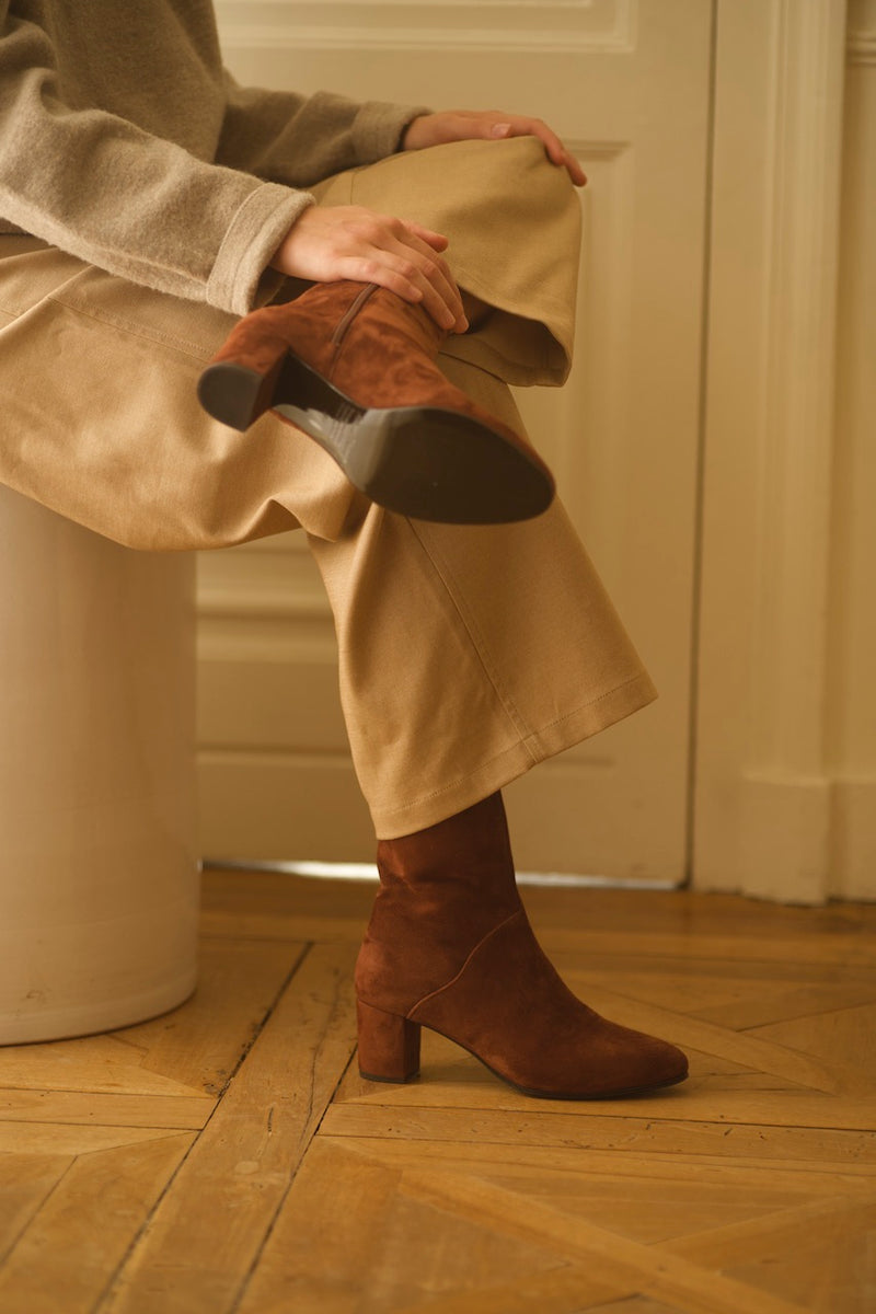 Mimo Boots Velours Henna