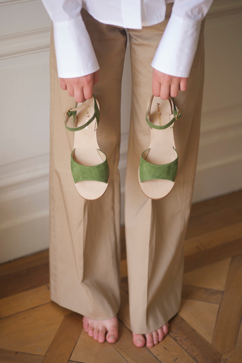 Emily Sandales Velours Tartaruga / 39