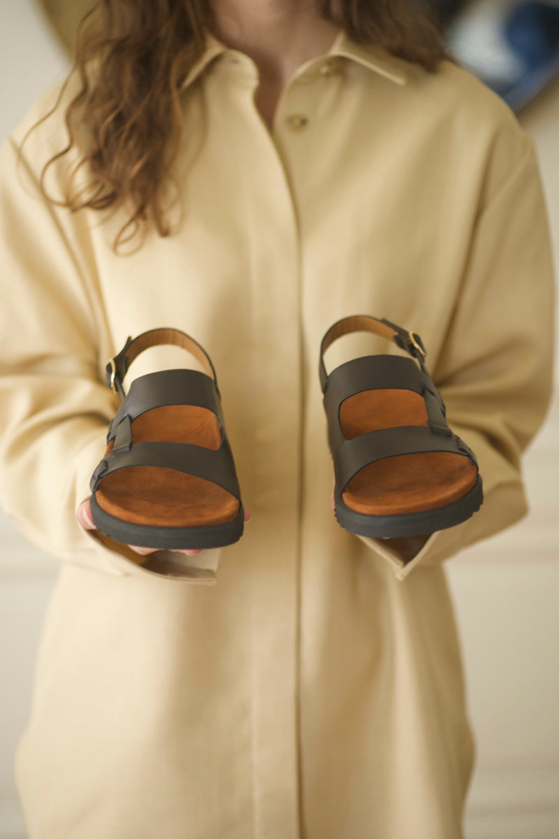 Daddy Sandals Choco Black