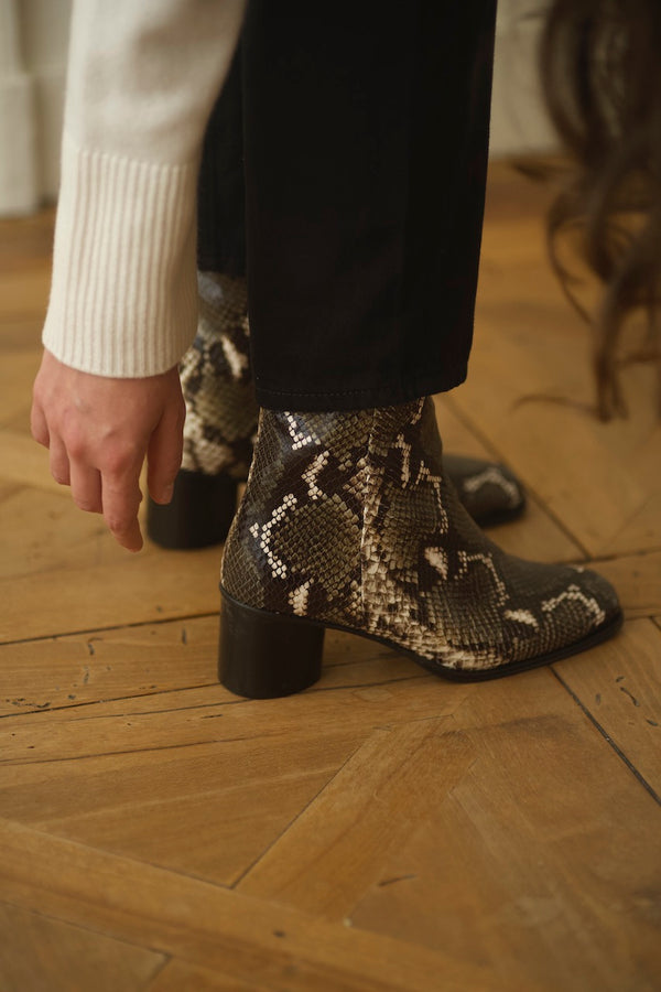 Simon Boots Snake Kaki / 37 - 41