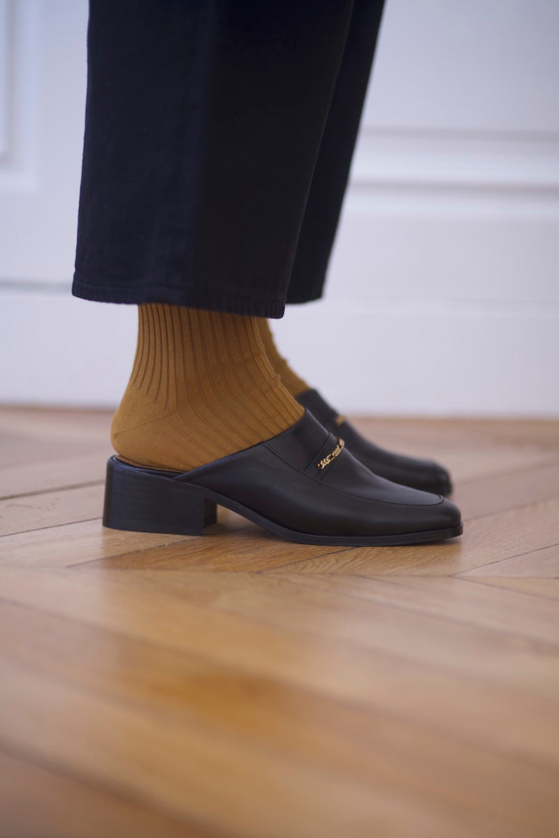 Morris Mule Calf Black