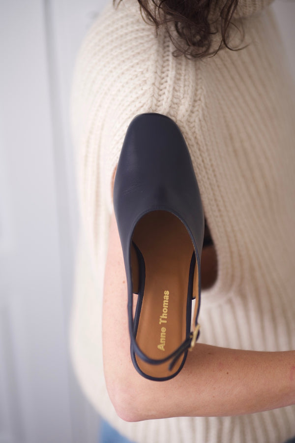 Pavlova Slingback Nappa Burrasca Navy / 37 - 40