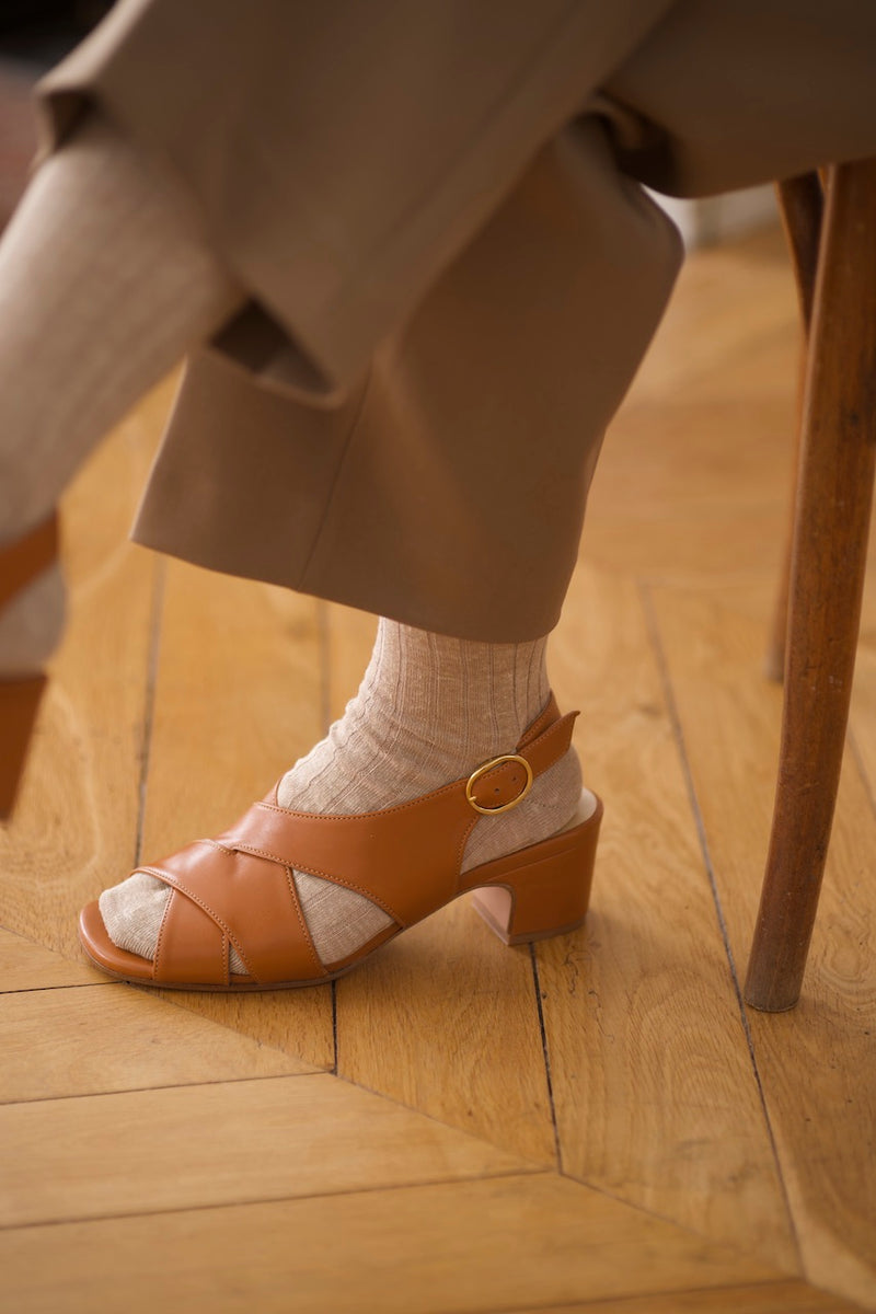 Romy Nappa Iconic Tan / 38