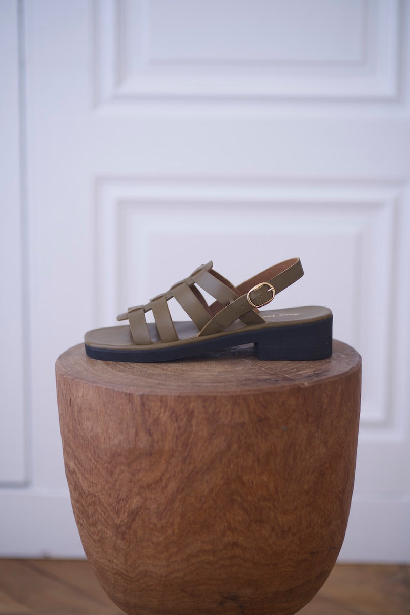 Jérusalem Sandals Calf Kaki