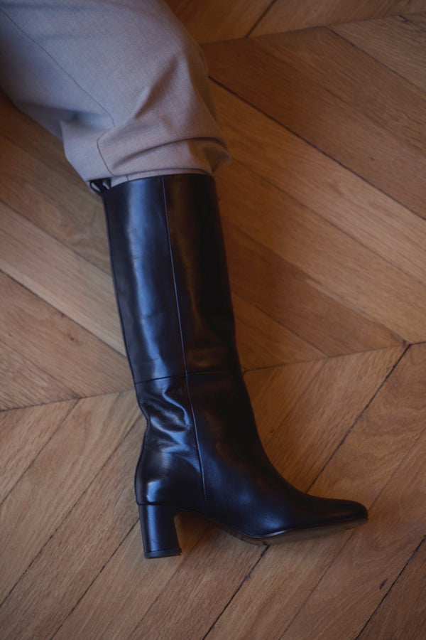 Vénezia Long Boots Calf Black