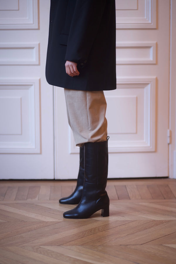 Vénezia Long Boots Calf Black