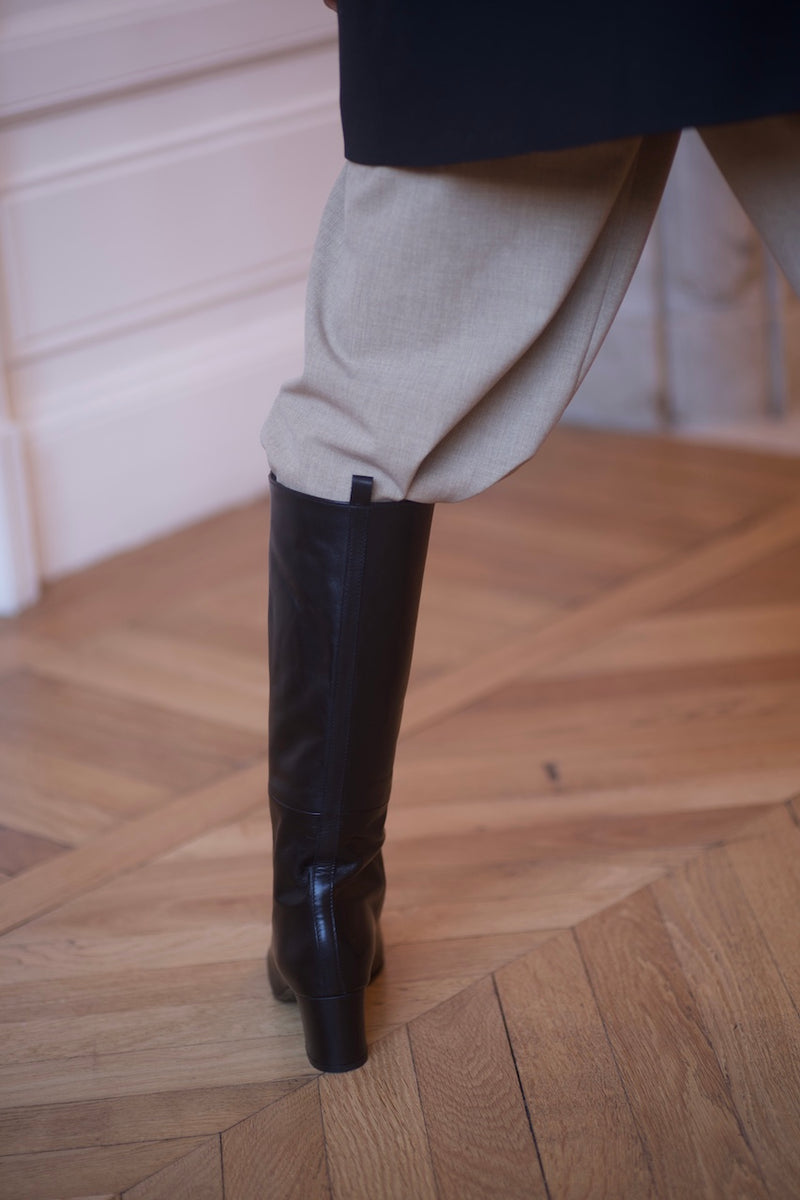 Vénezia Long Boots Calf Black